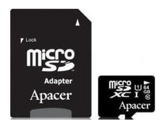 APACER AP64GMCSX10U1-R UHS-I MICRO SDXC 64GB APACER CLASS 10 -  3  
