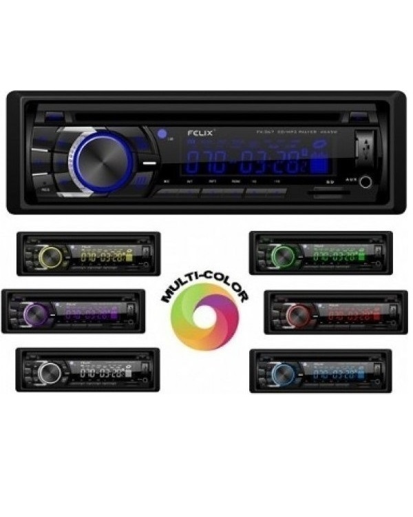 FELIX FX-368 UNIVERSAL 1DIN/4x45W/FM/USB/SD/MMC/AUX/CD/MP3  -  6  